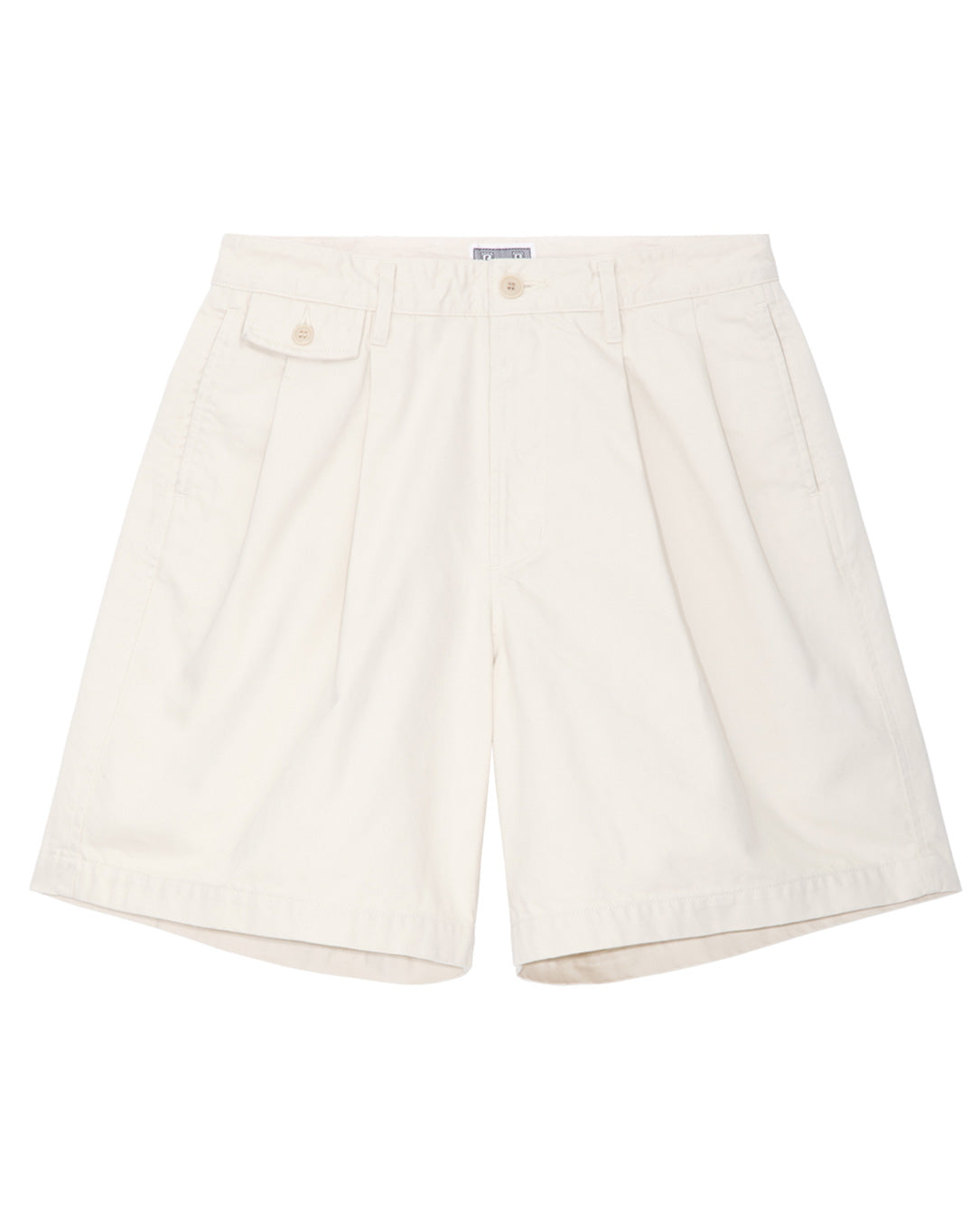 Two Tuck Shorts beige