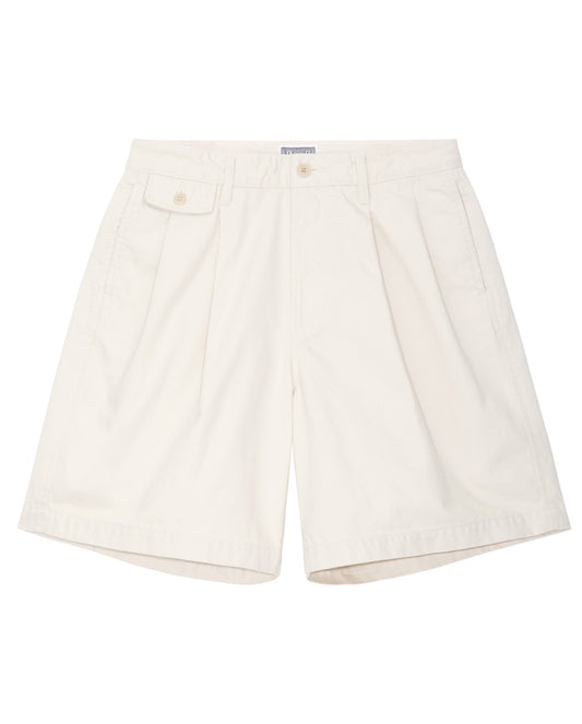 Two Tuck Shorts beige