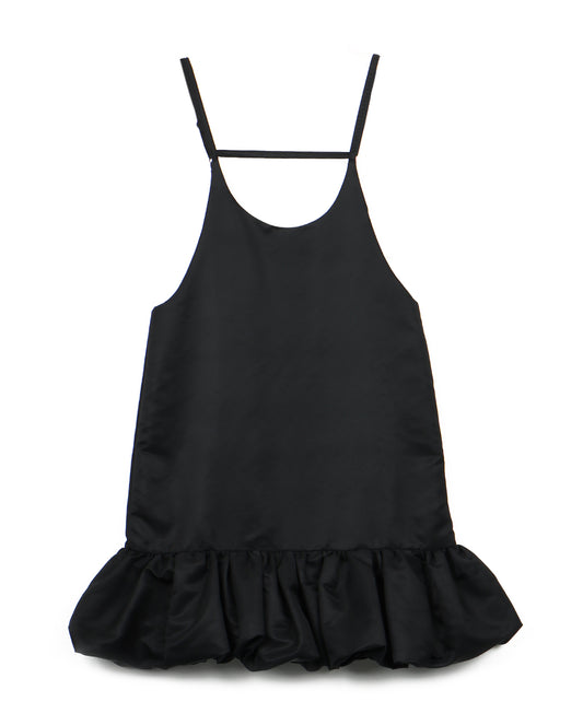 Nylon Frill Dress black