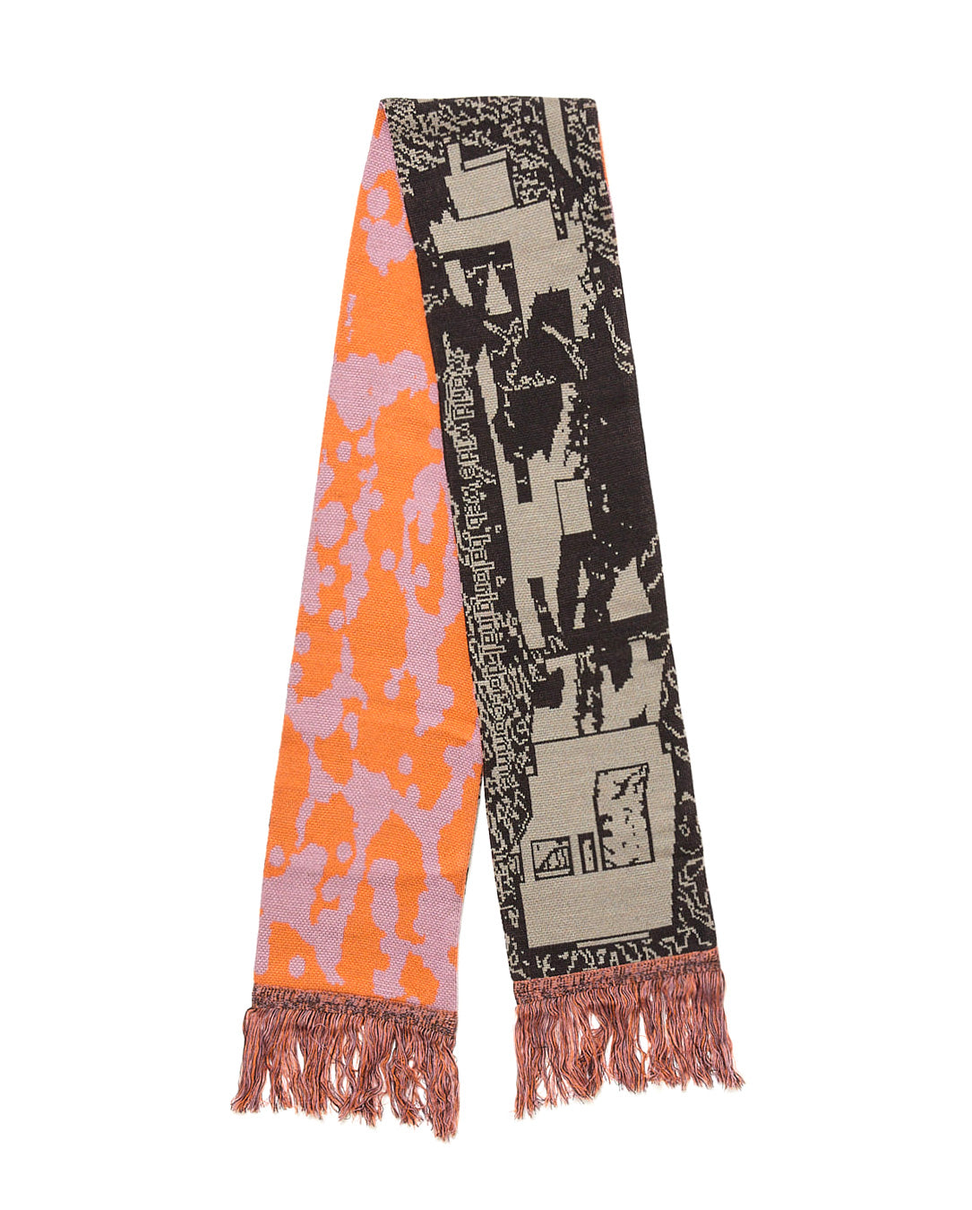 Jacquard Knit Soccer Scarf multi
