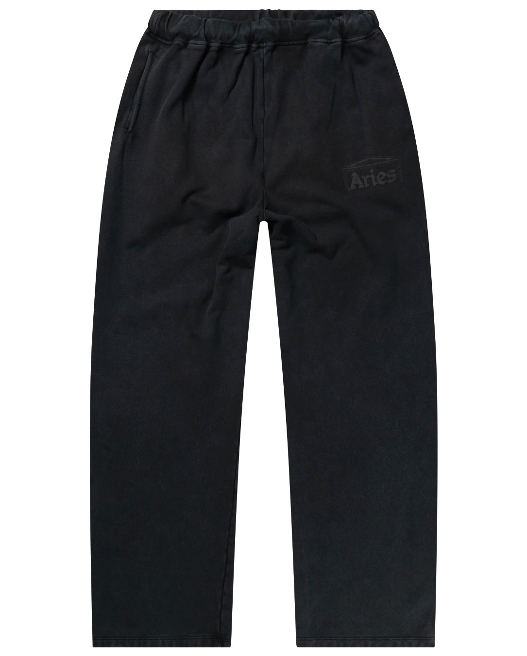Premium Faded Temple Straight Sweatpant black