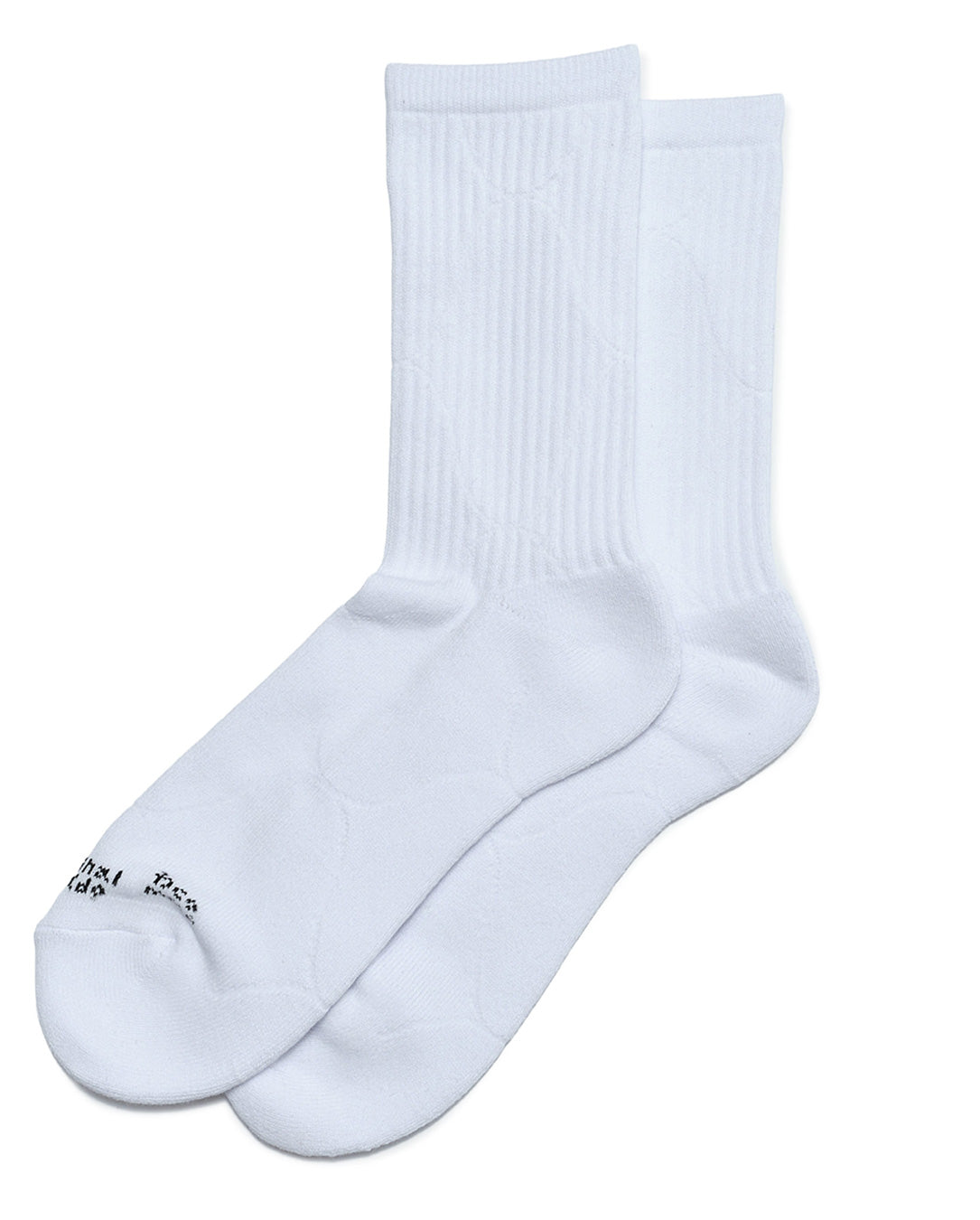 Jacquard Solid Socks white