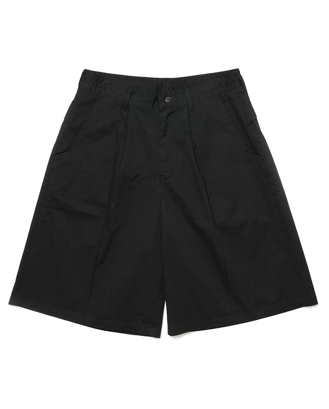 Cotton Twill Over Sized Bermuda Short black