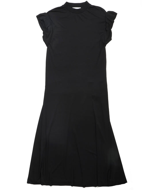 High Twist Smooth Jersey Dress black