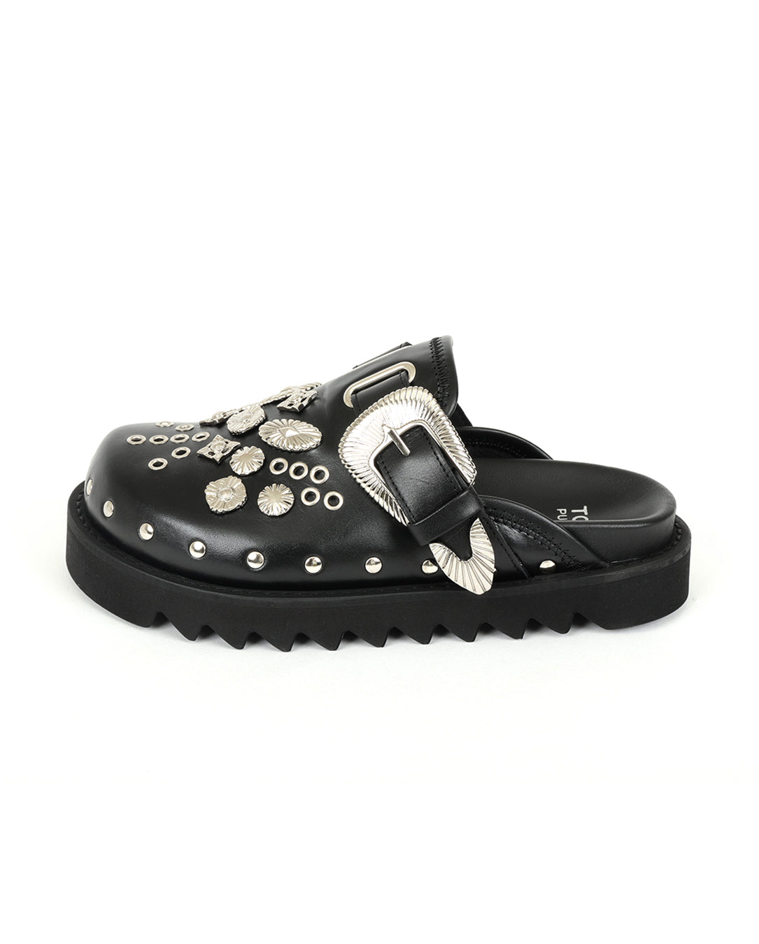 Eyelet Metal Sabot WOMEN black