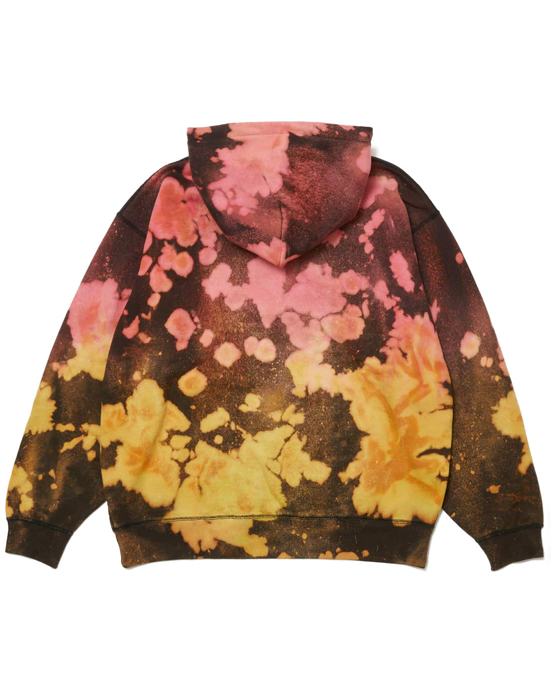 Logo Tie Dye Hoody by YUKIDYE black