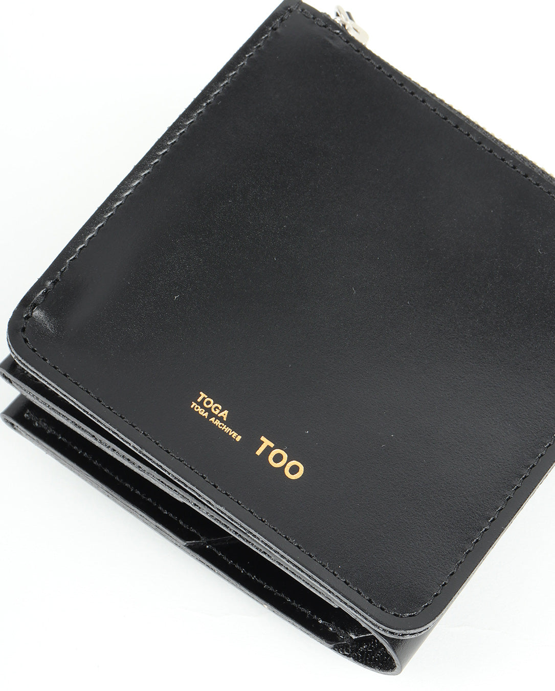 Leather Shoulder Wallet black