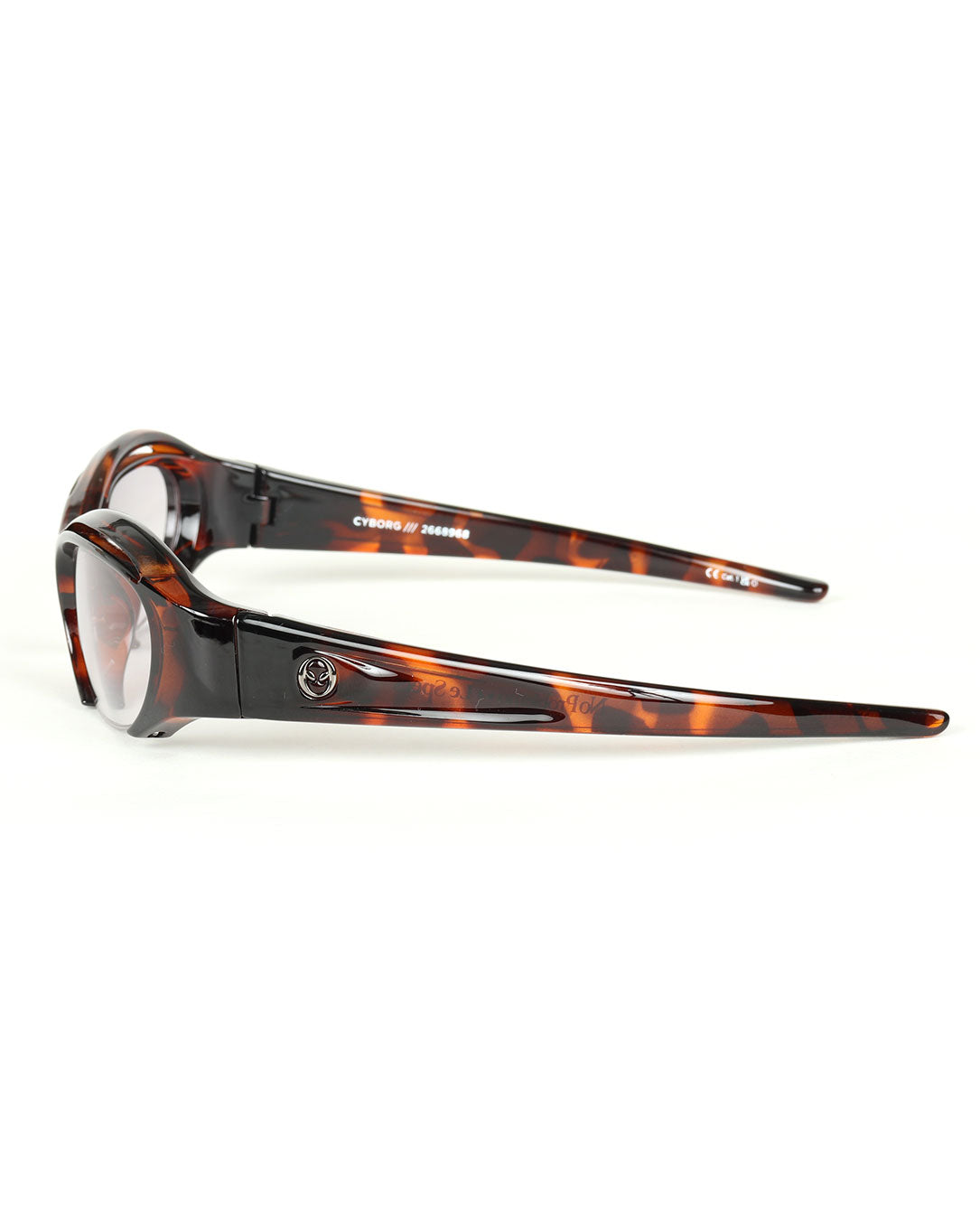 No Problemo x Le Specs Cyborg Sunglasses tortoiseshell-light-smoke-grad