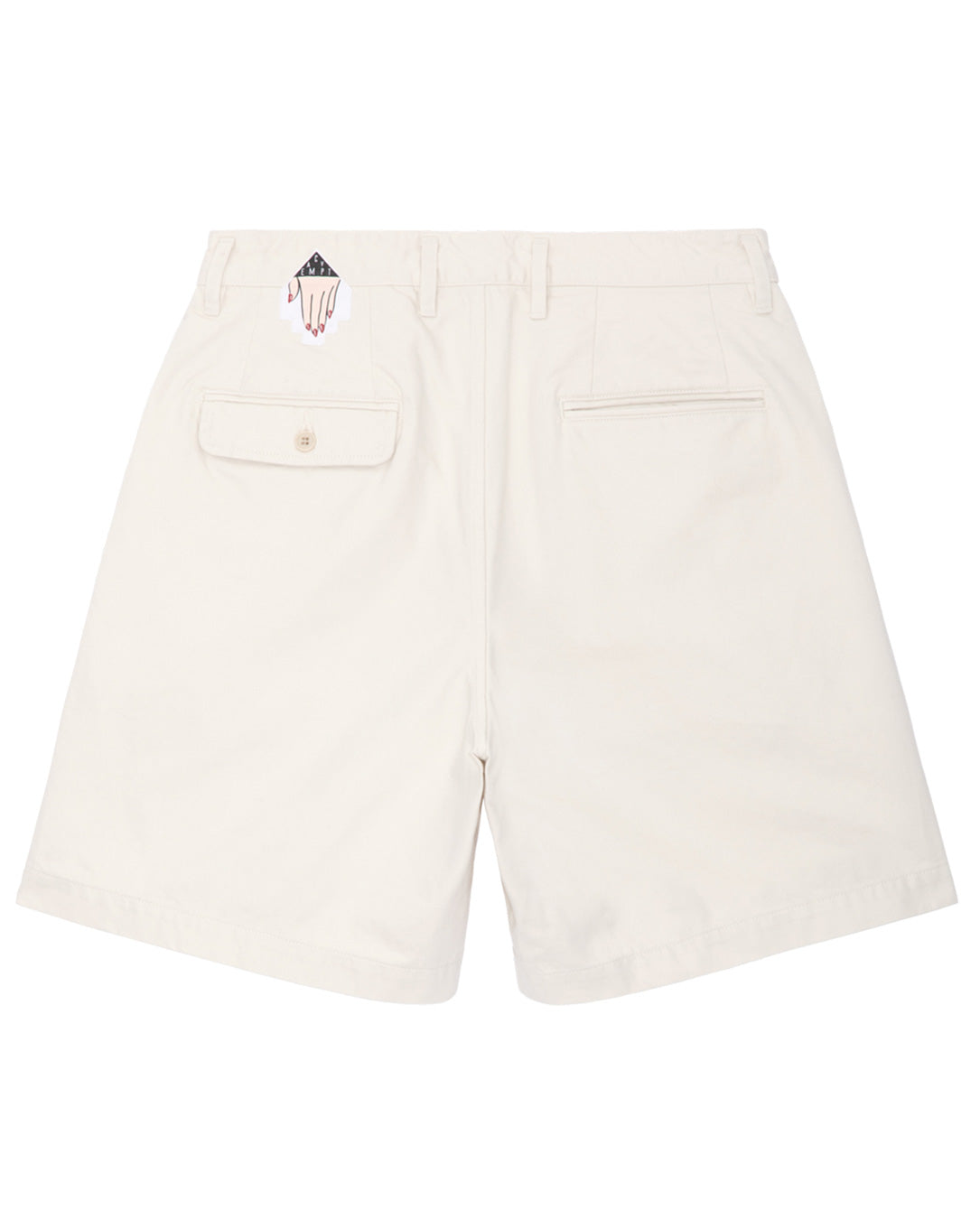 Two Tuck Shorts beige