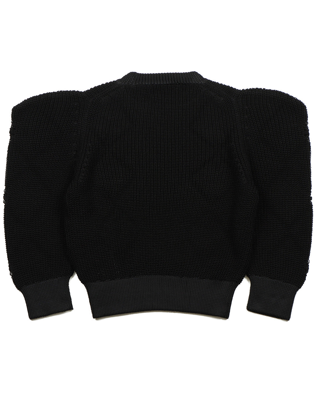 Motif Knit Pullover 1 black
