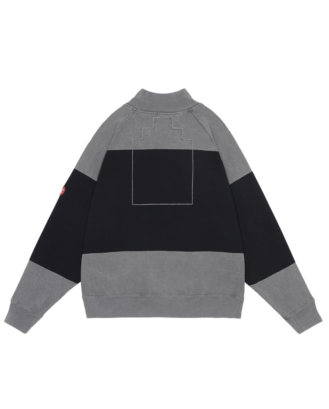 Overdye Stripe Half Zip