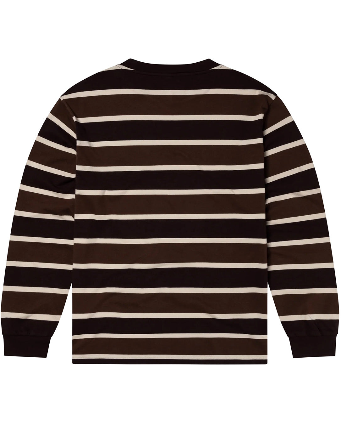 No Problemo Striped LS Tee brown