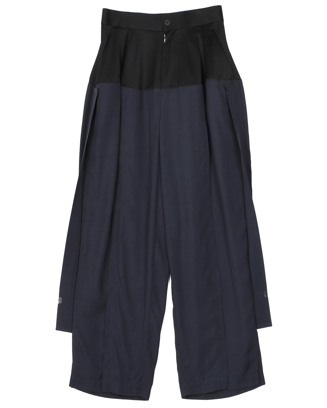 Rayon Silk Twill Trousers navy