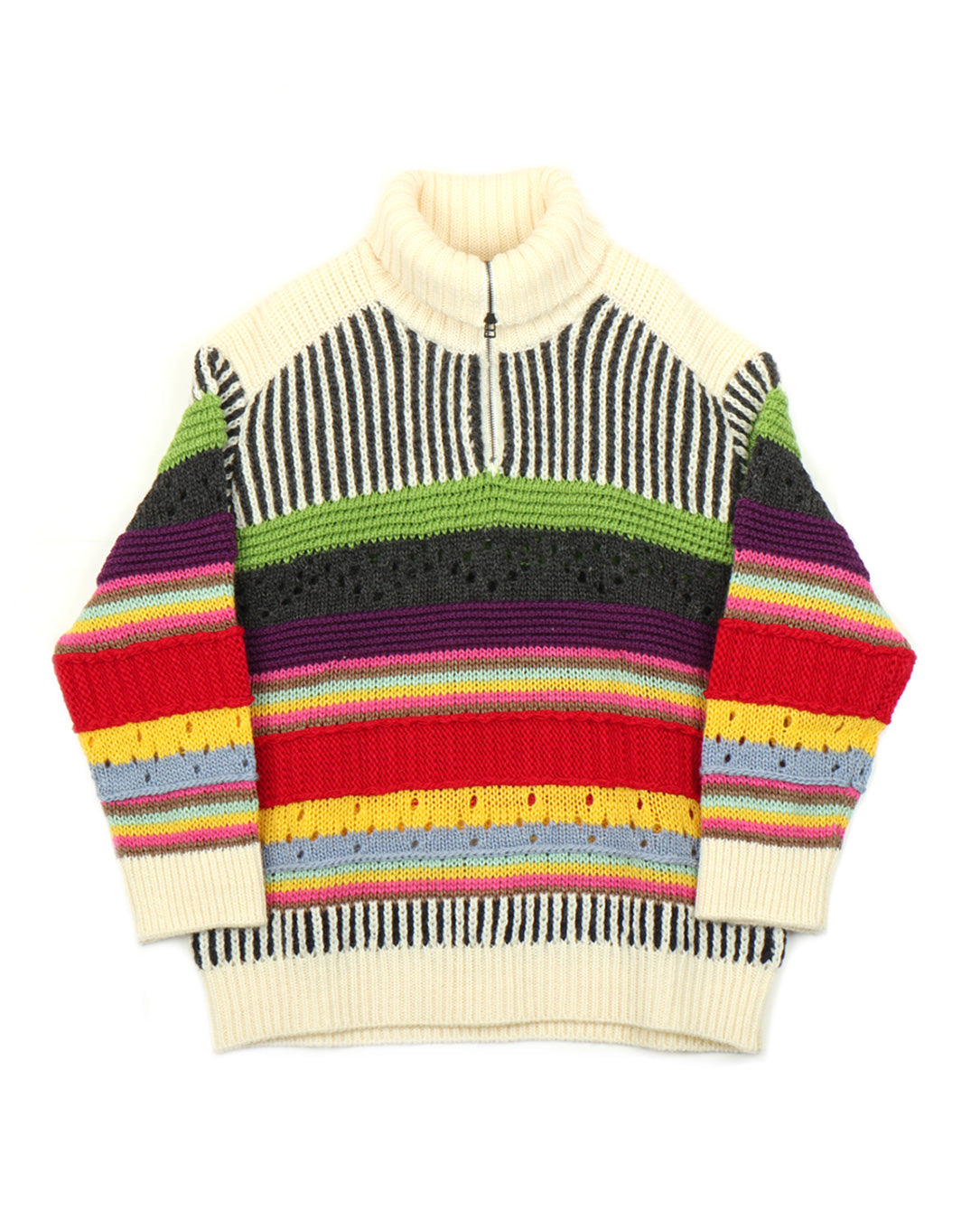 Mix Pattern Pullover Knit multi