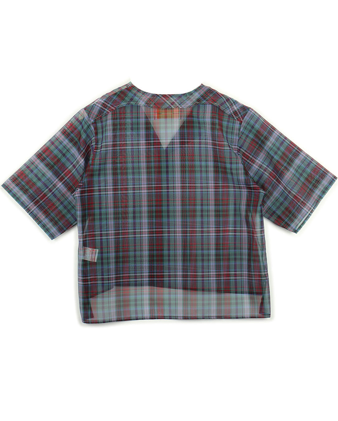Semi-Sheer Yarn-Dyed Check Shirt check