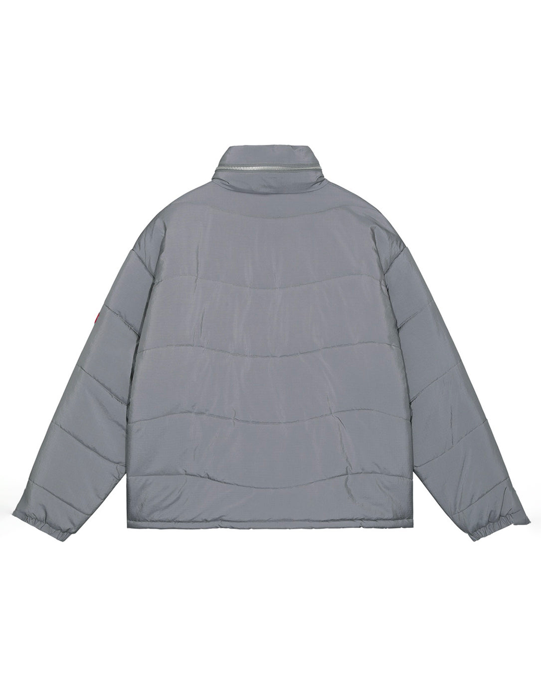 Wave Stitch Puff Jacket grey