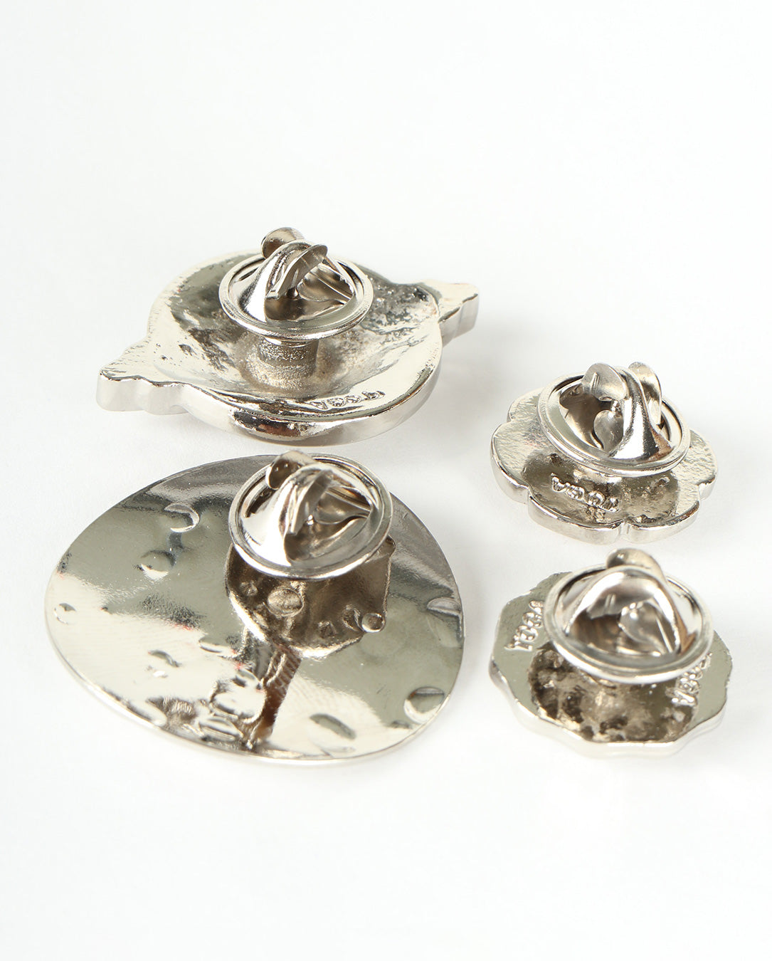 Pin Set Metal Concho silver