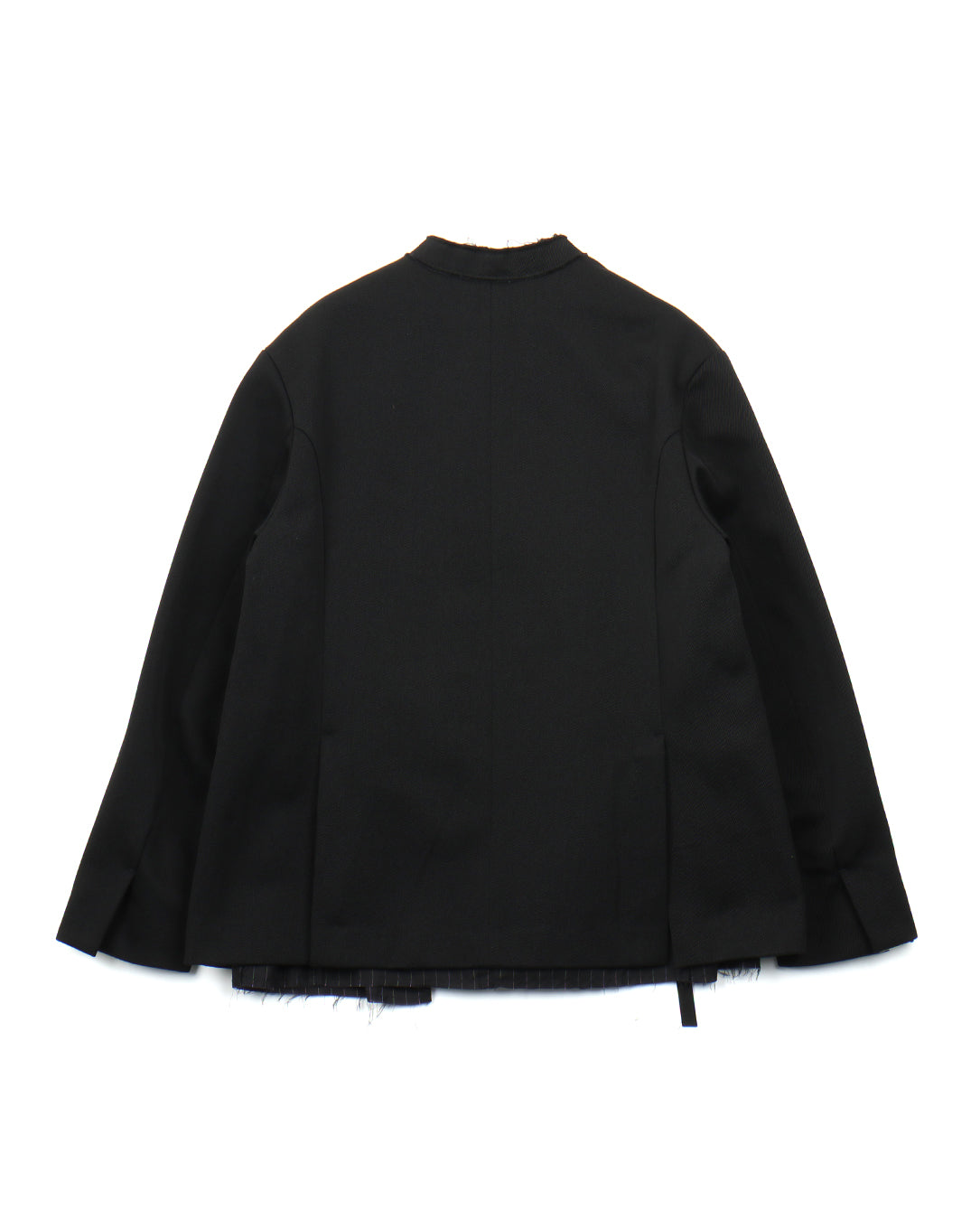 Wool Cotton Twill Jacket black