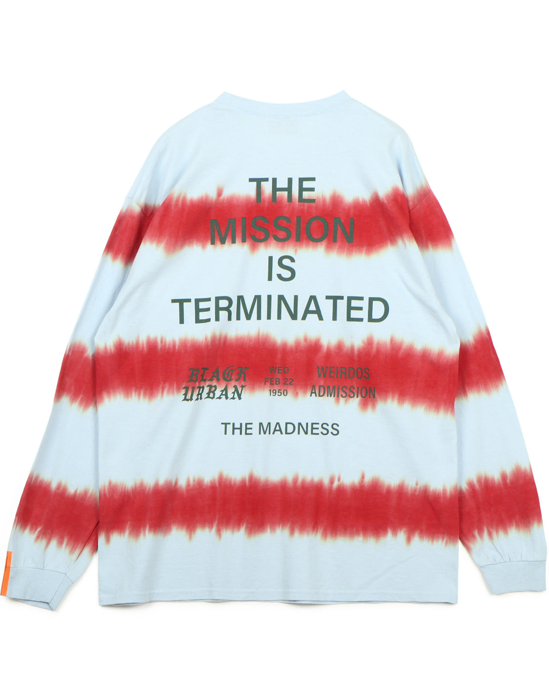 Tiedye Border LS Tee sky