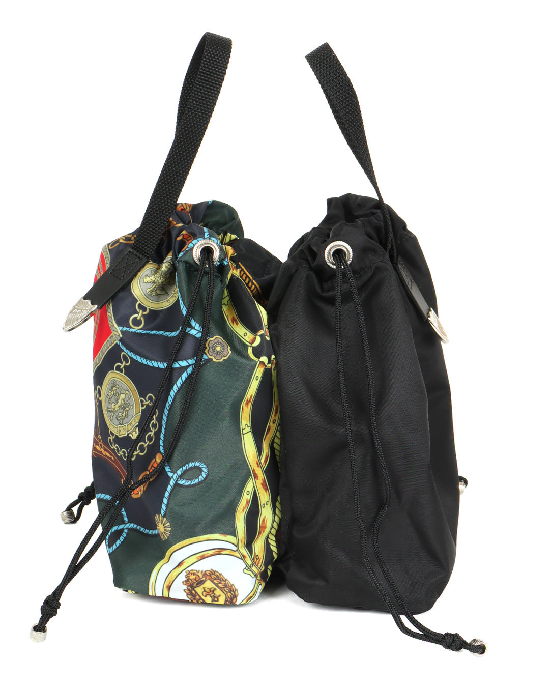 Print Drawstring Bag green