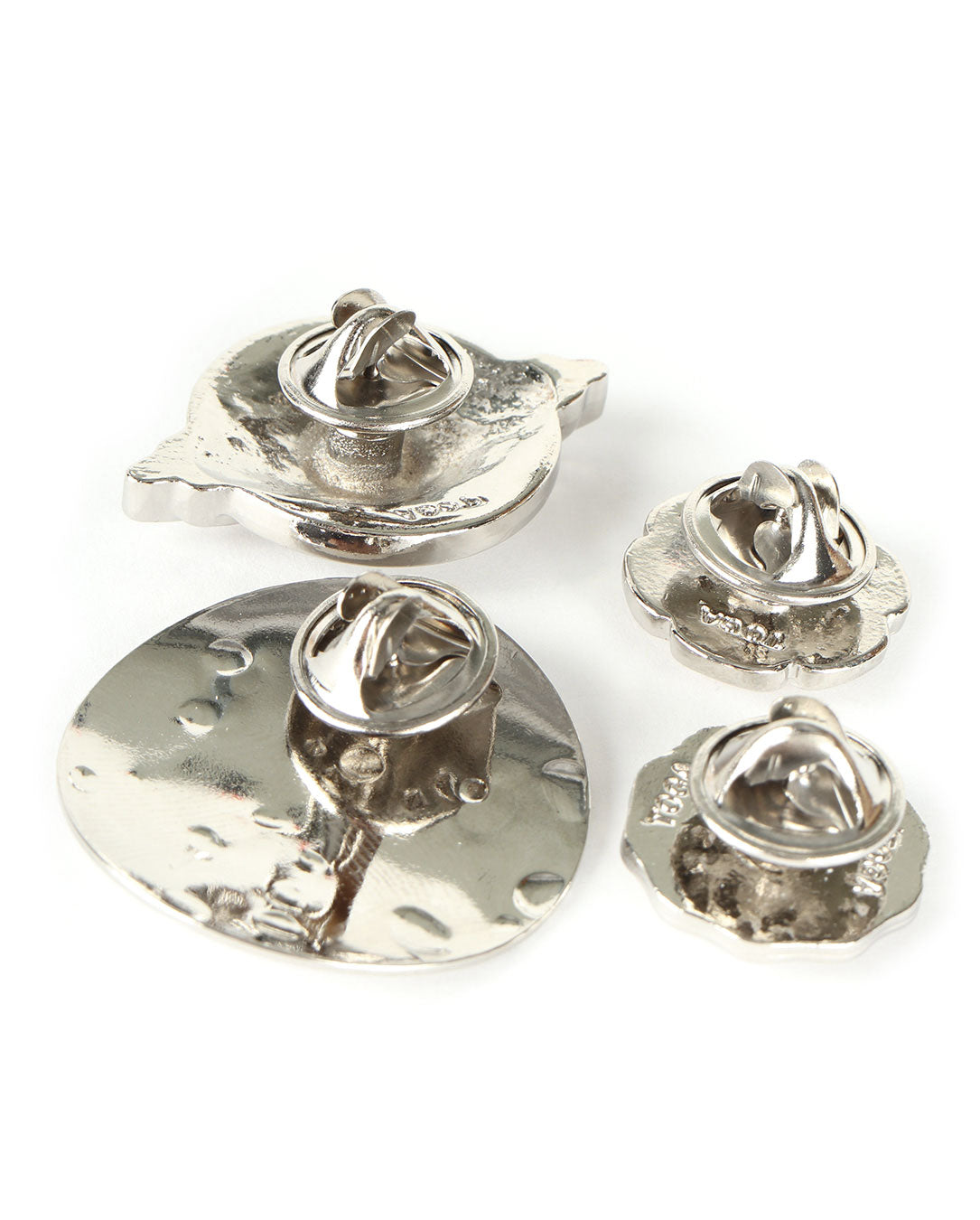 Pin Set Metal Concho silver