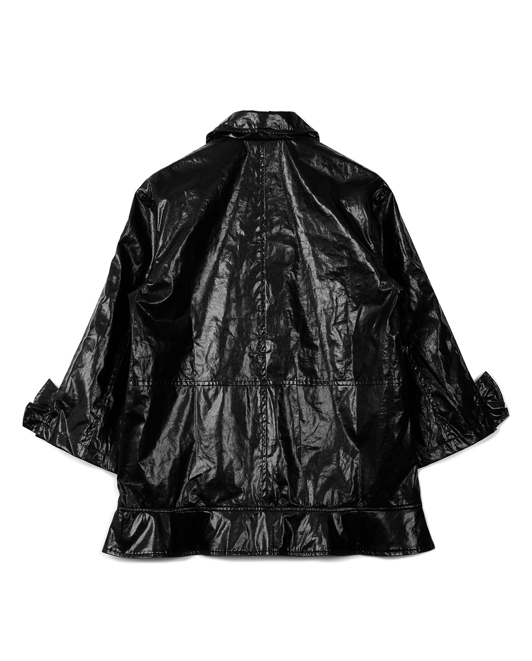 Fake Leather Jacket black