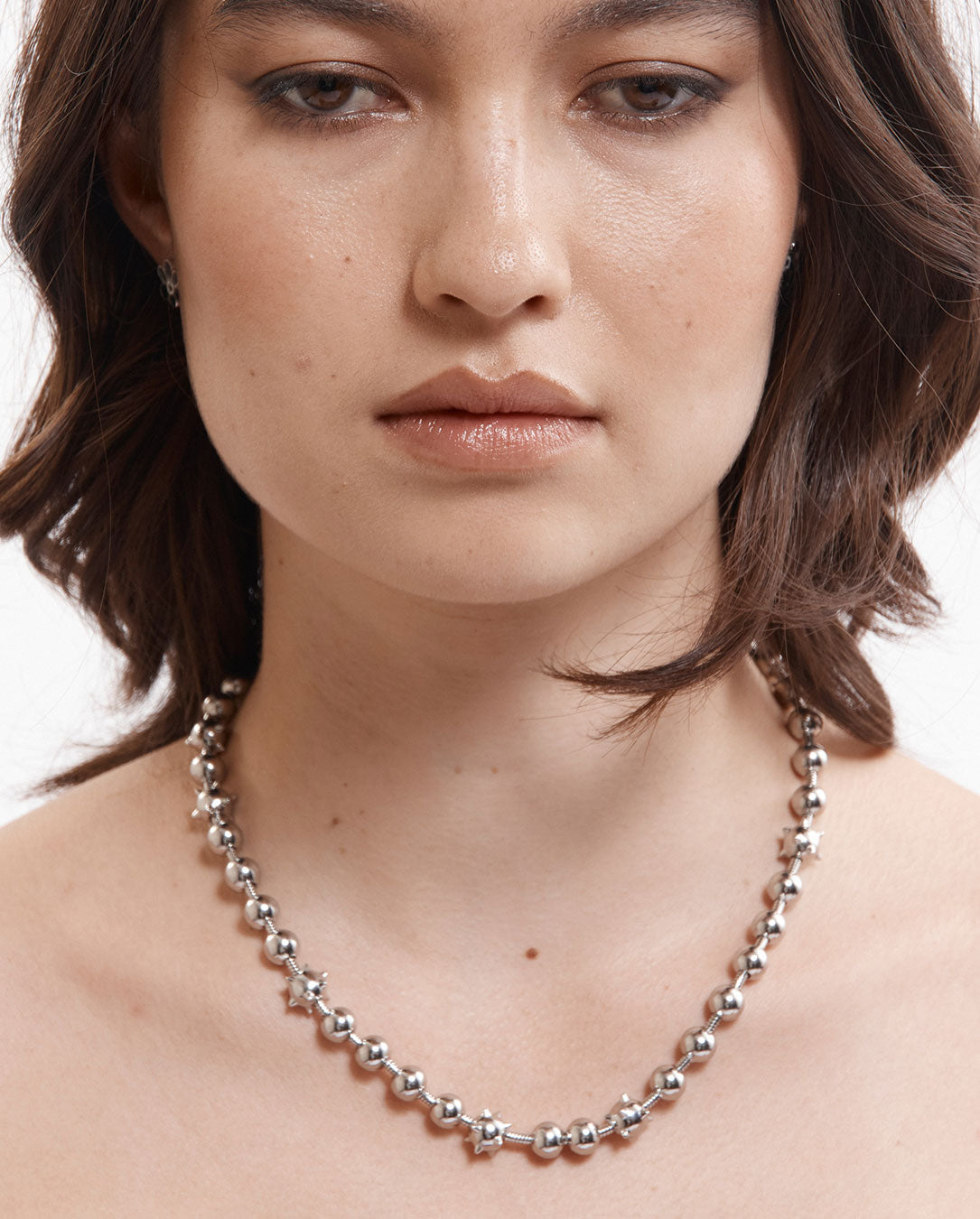 Two Mil Celestials Orbs Ball and Chain Necklace