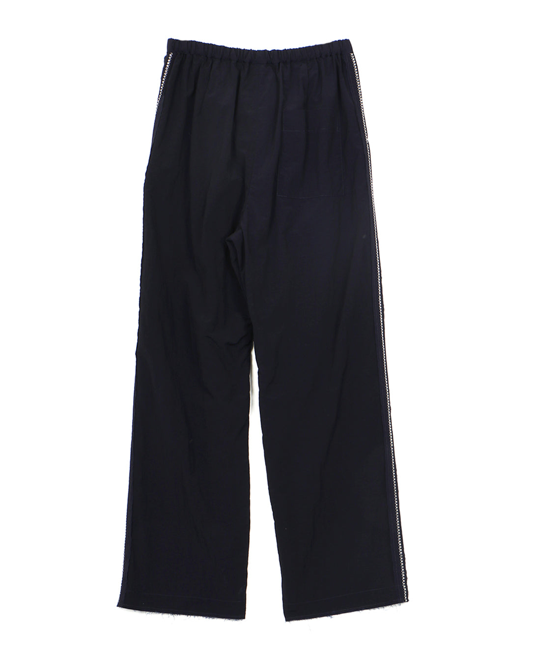 Hand Dyed Nylon Kimkoma Embroidery Pants navy