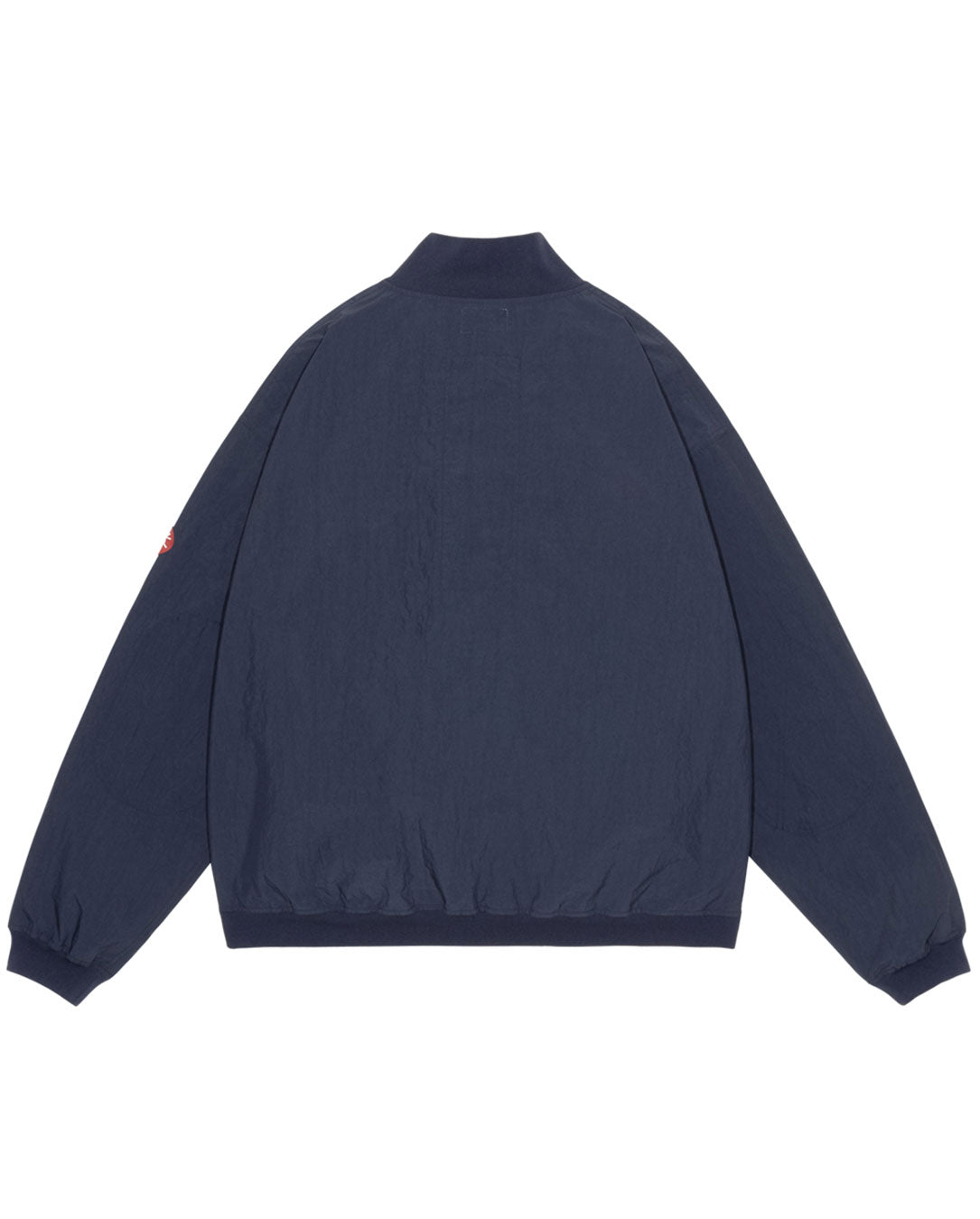 Rib Collar Nylon Zip Up