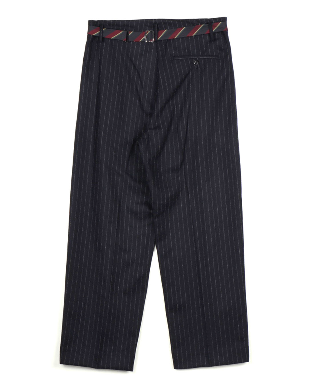 Wool Flannel Trousers navy st