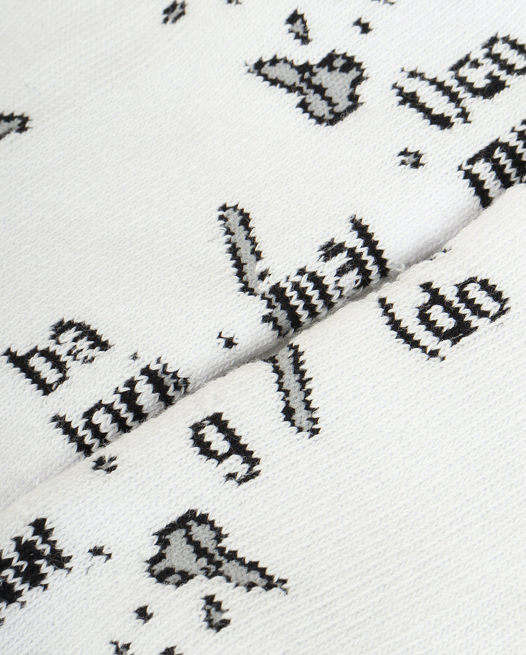 Jacquard Socks white