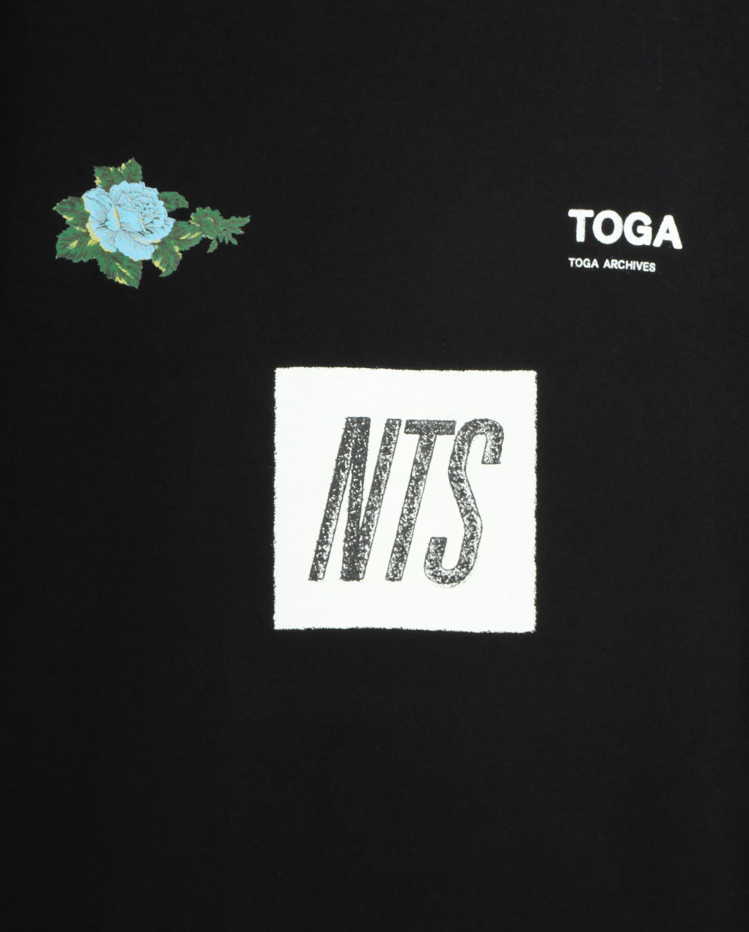 Logo print T-shirt TOGA×NTS black