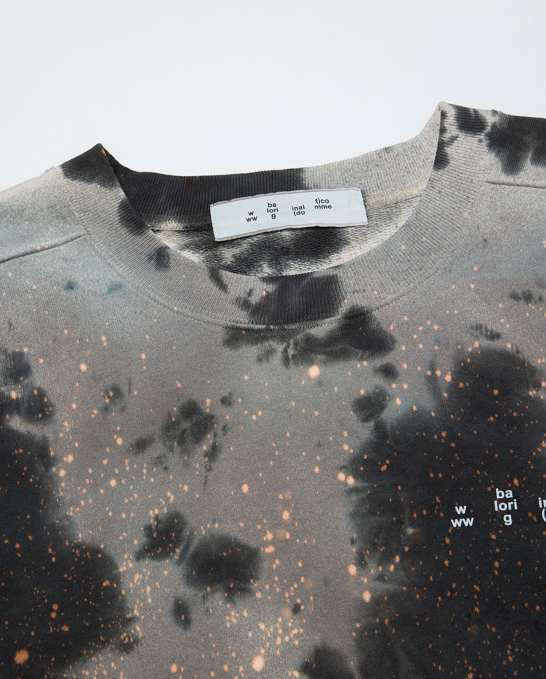 Logo Tie Dye Crew Sweat by Yukidye