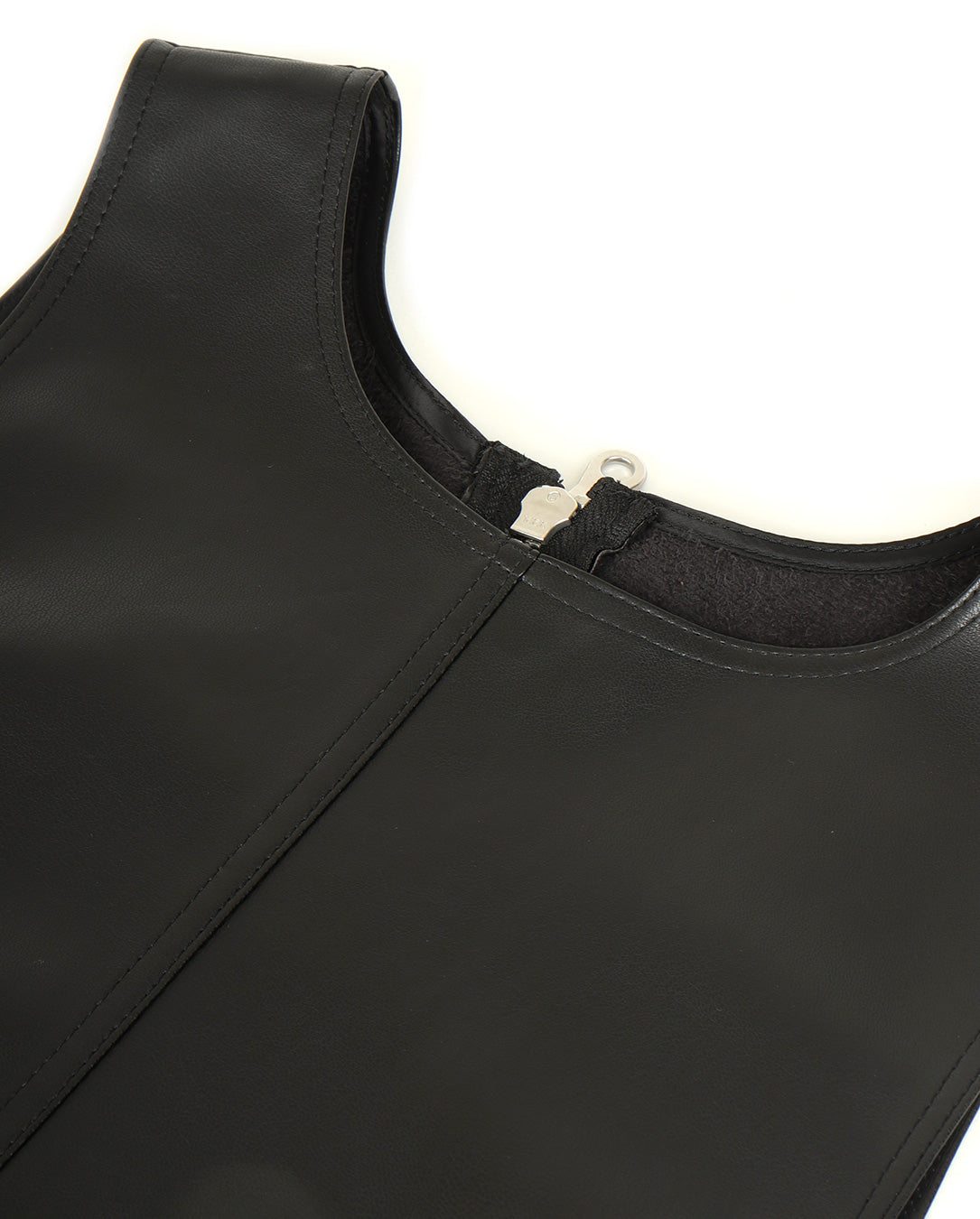 Fake Leather Vest black – LOVE nagoya