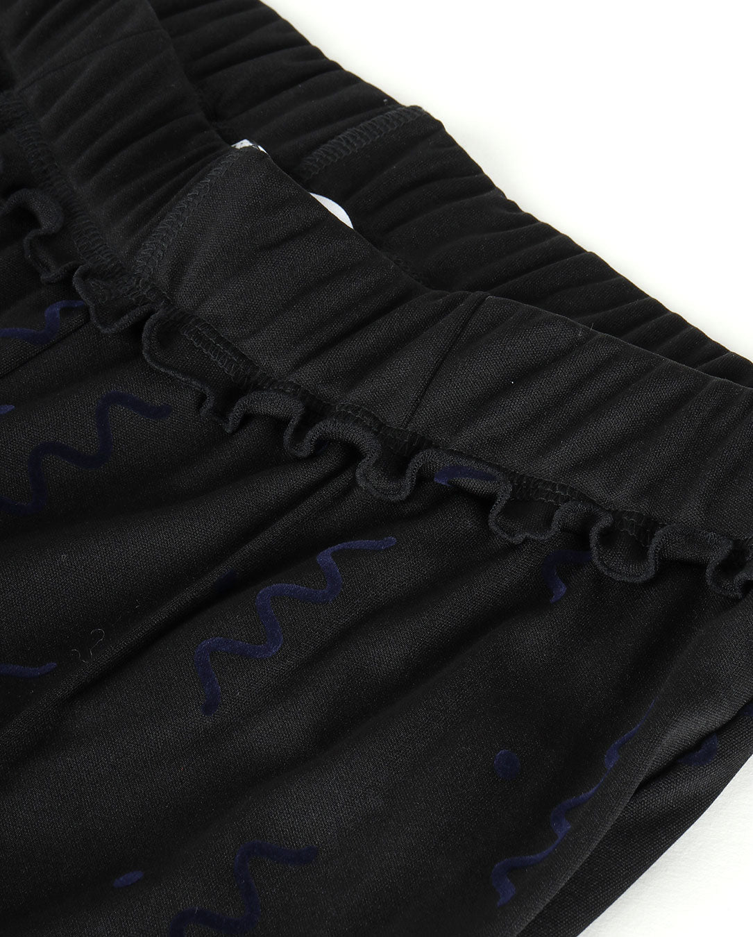 Flocky Print Pants black