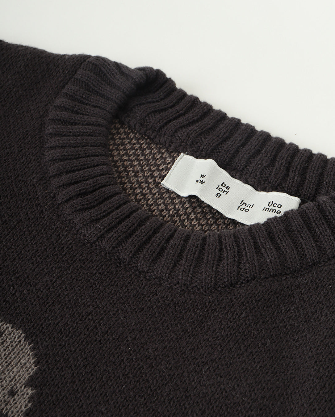 Jacquard Cotton Crewneck Sweater