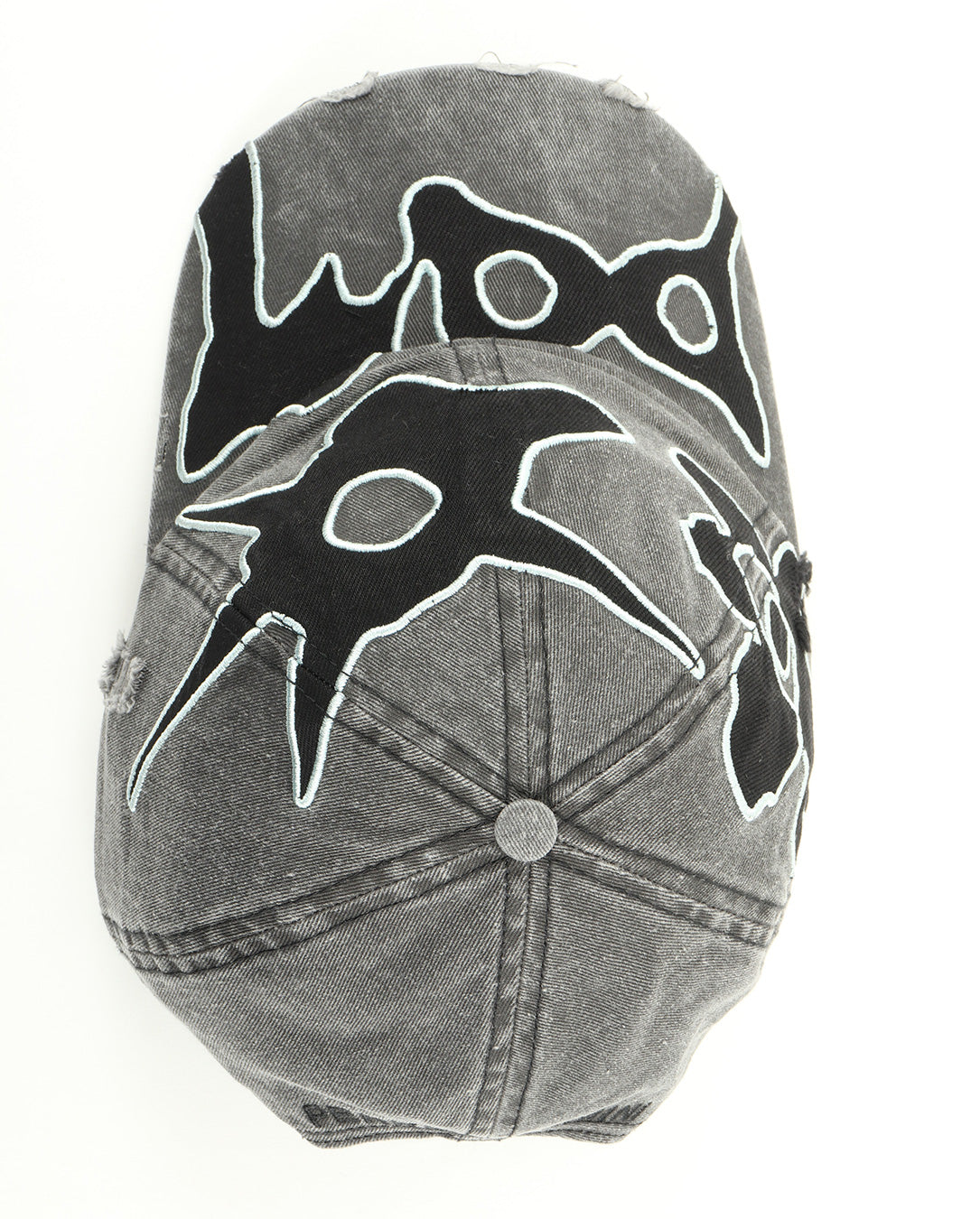 Locke Denim Applique Baseball Cap