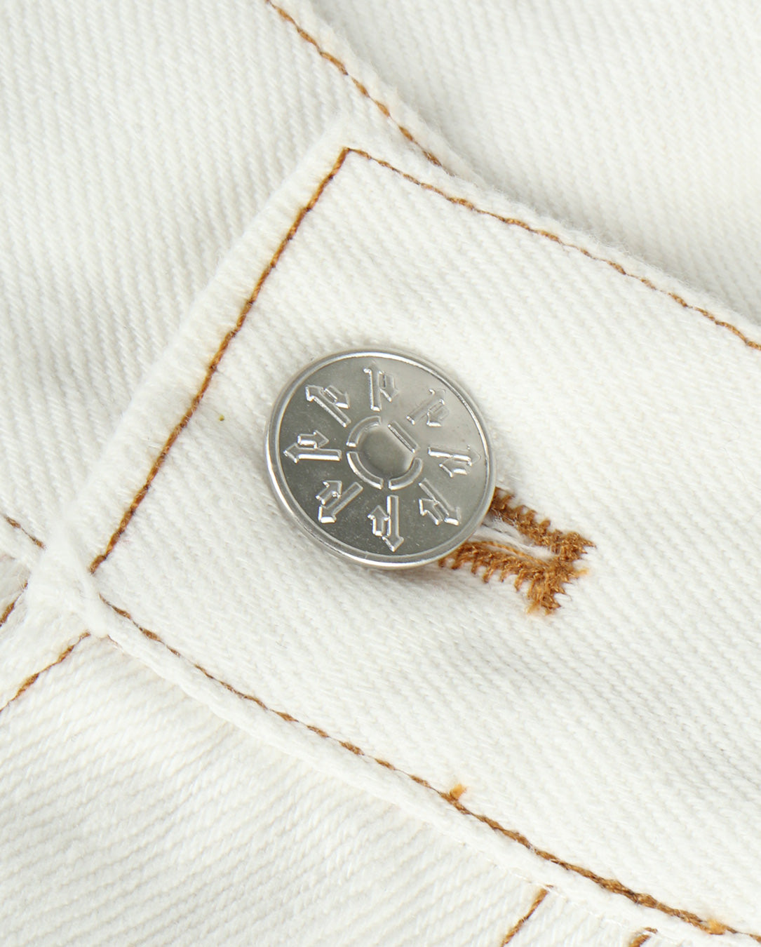 6 Pocket Denim Short Color white