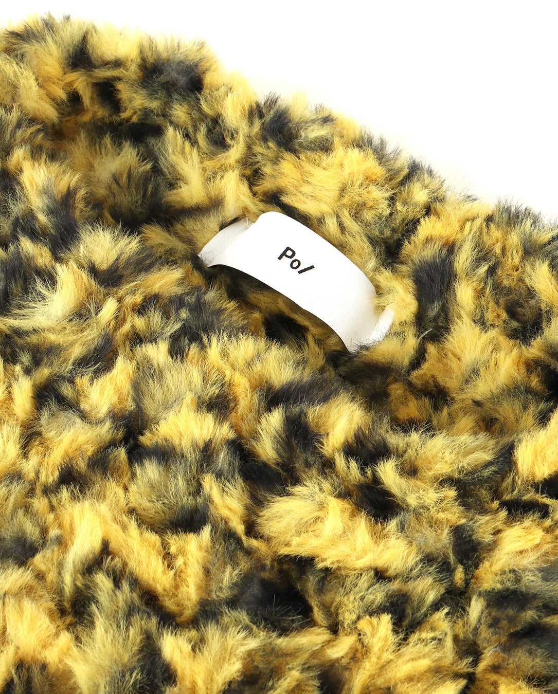 Eco Fur Knit Pullover yellow
