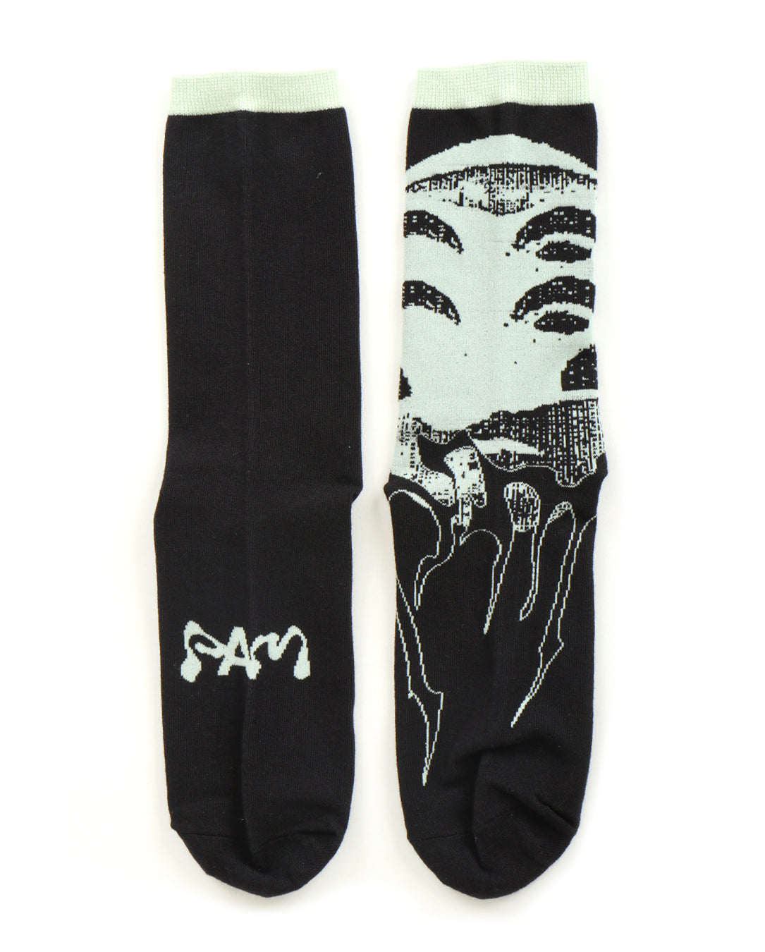 Poetic Verse Dress Socks x-ray