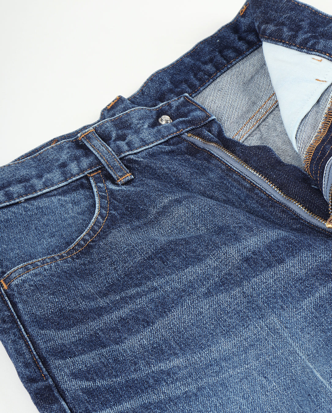 Wide Denim Pants blue