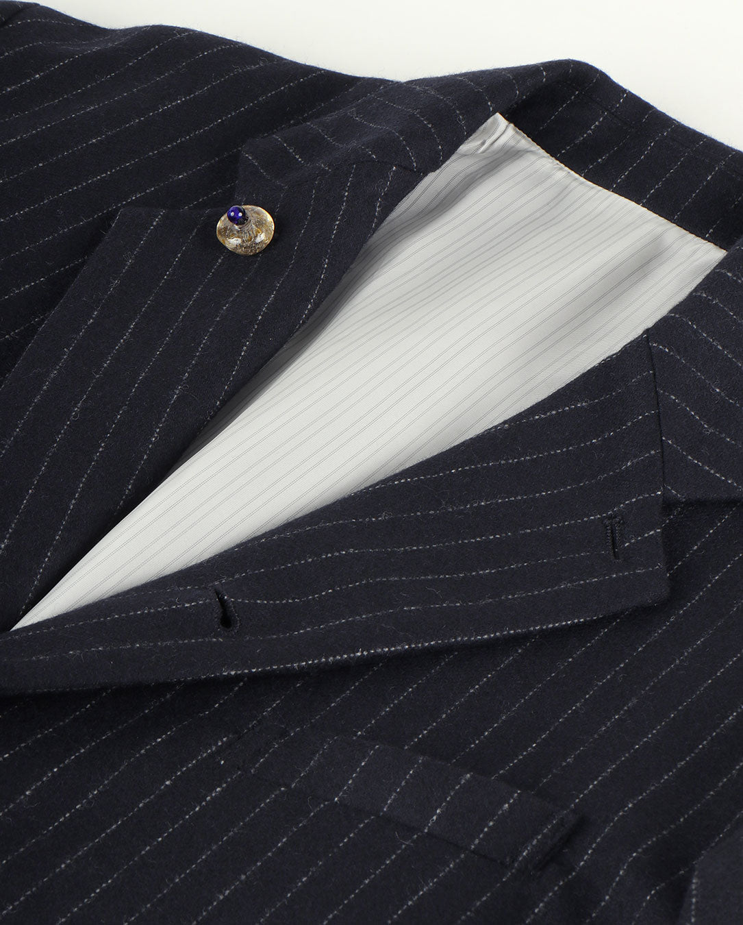 Wool Flannel Jacket  navy st