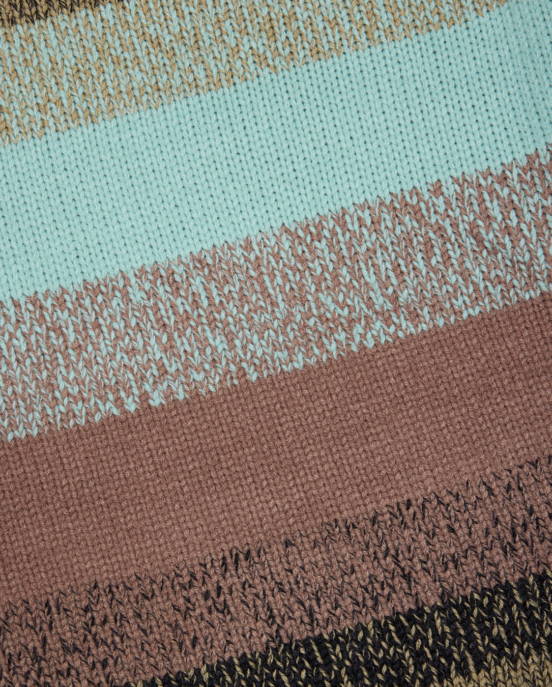 Gradation Stripe Crew Neck Sweater powder blue