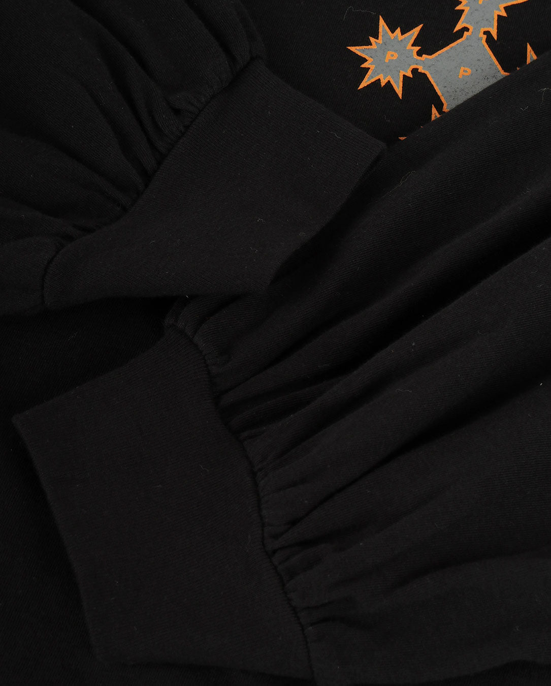 IF Print Long T-Shirt black