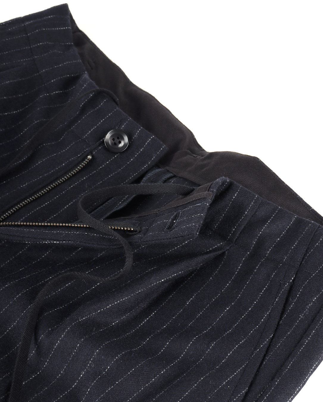 Wool Flannel Trousers navy st