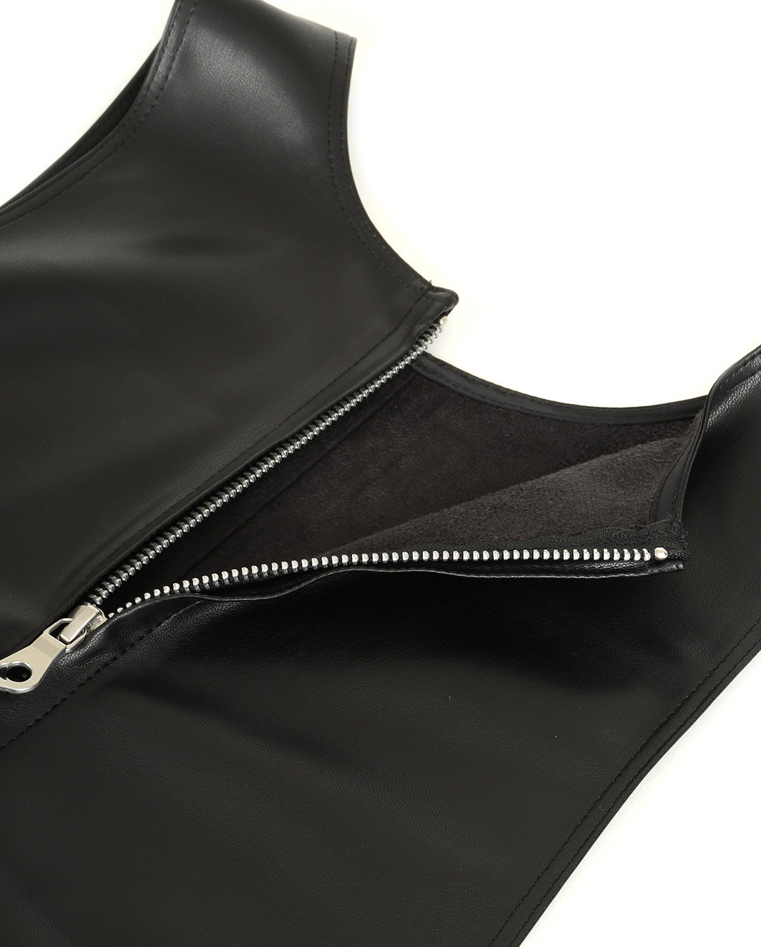 Fake Leather Vest black – LOVE nagoya