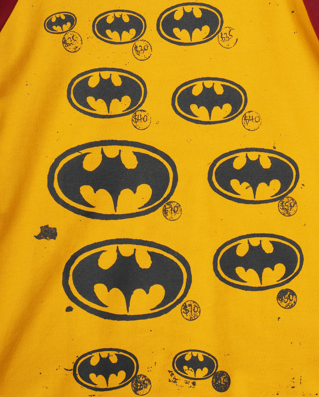 Batman Raglan LS Tee yellow