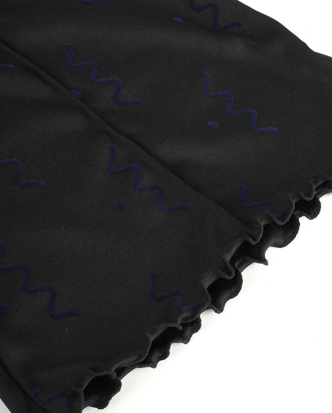 Flocky Print Pants black