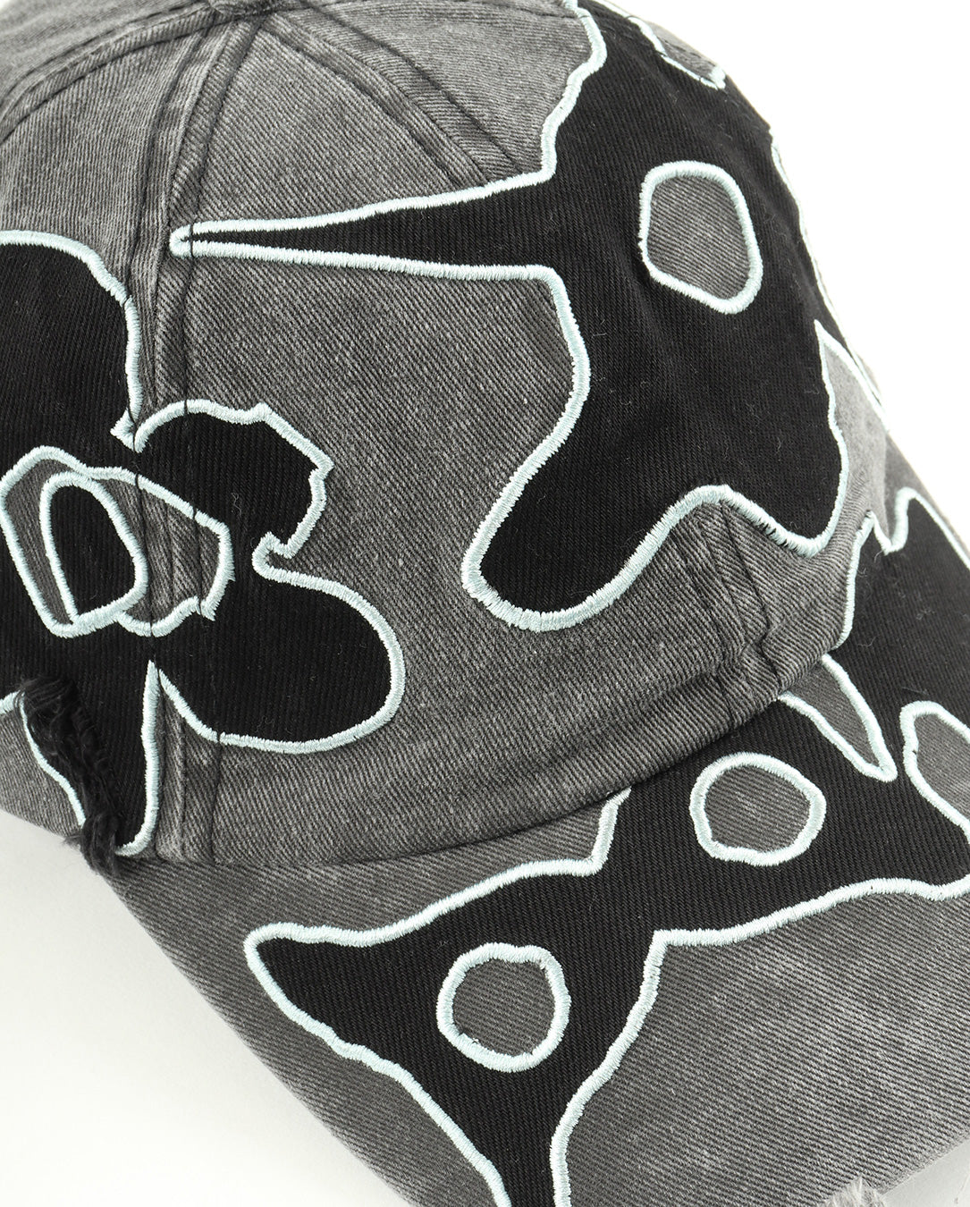 Locke Denim Applique Baseball Cap