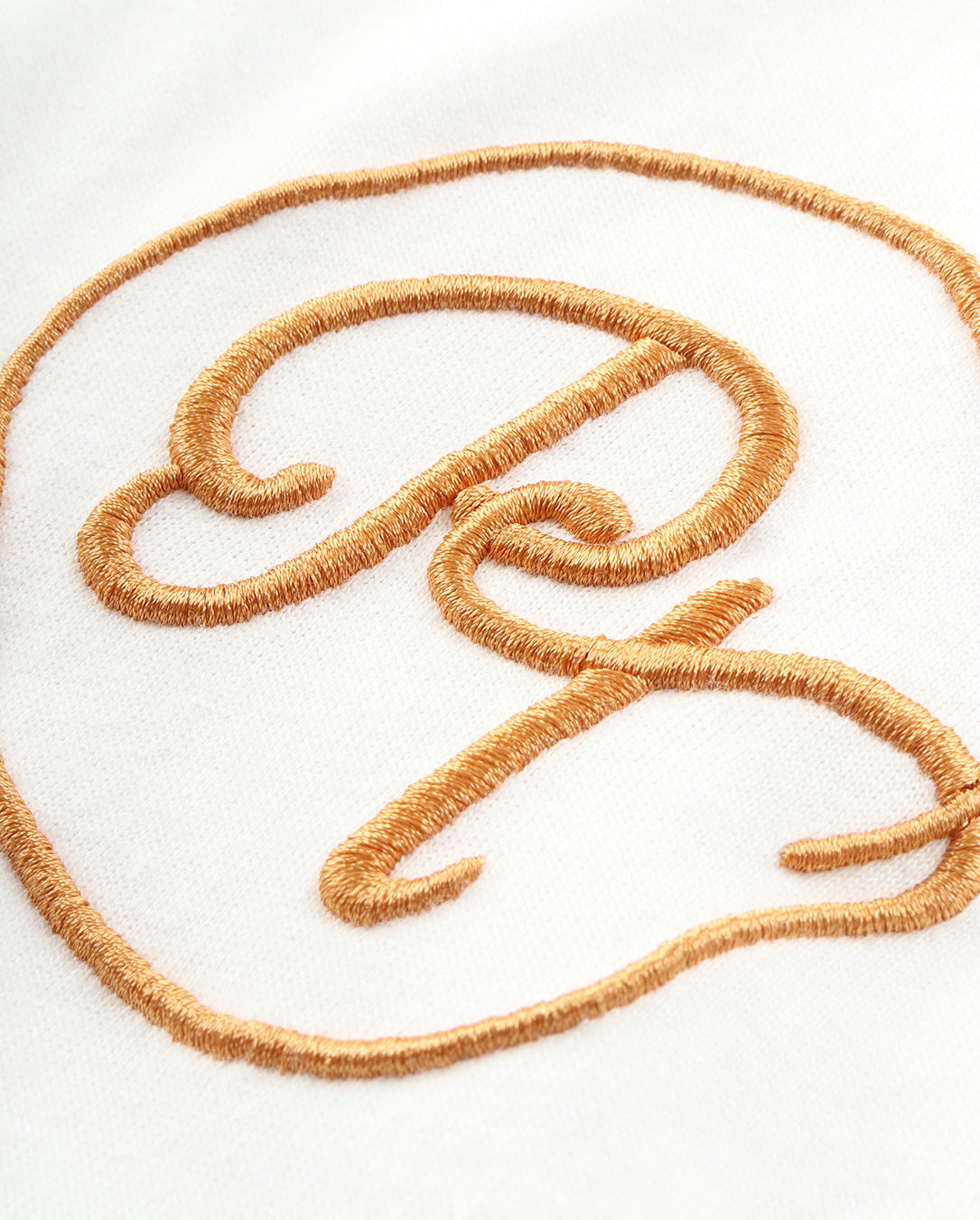 Logo Embroidery Long T-shirt white